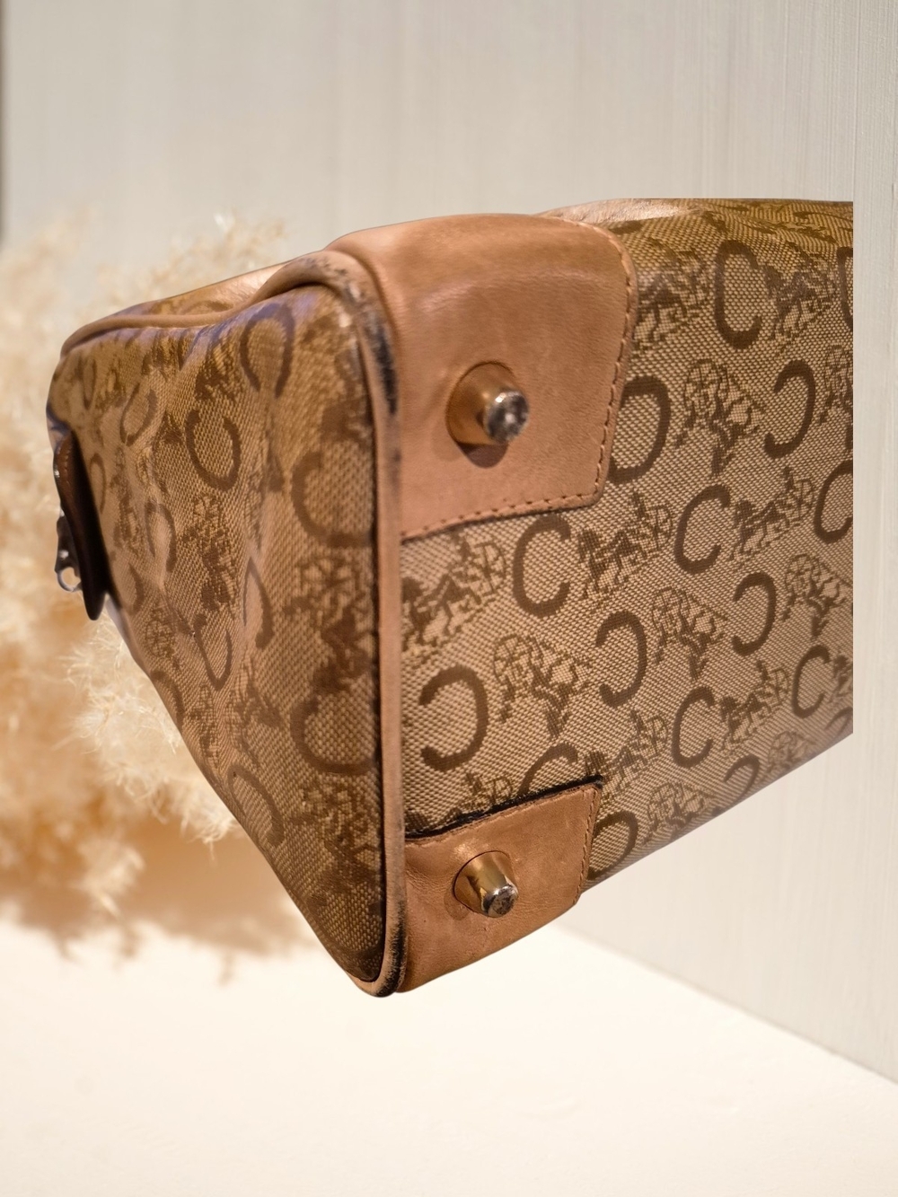 Vintage Celine C Macadam Boston Bag - Picture 11 of 13